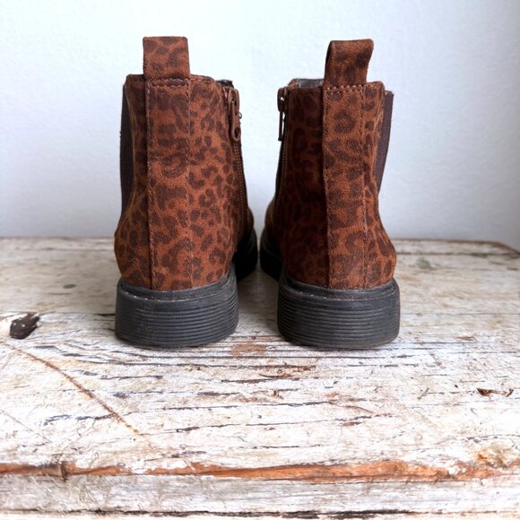 Cat & Jack Boots Leopard Print Youth Kids Size 1 - Picture 4 of 10